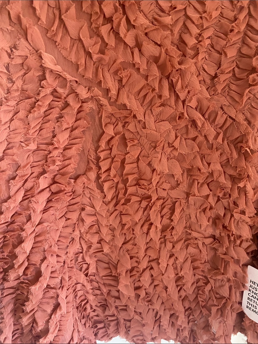 ASOS Rust Ruffle Mini Dress - Picture 9 of 11